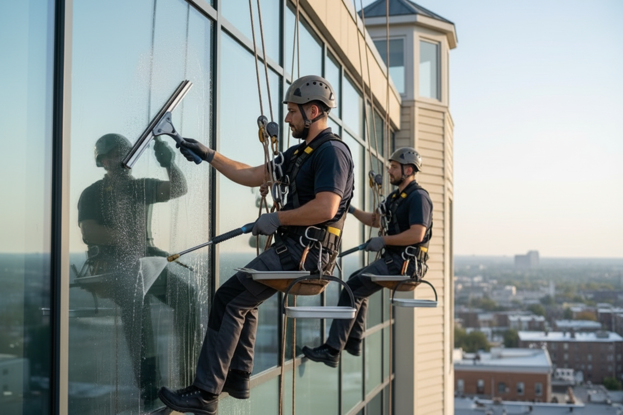 تنظيف النوافذ